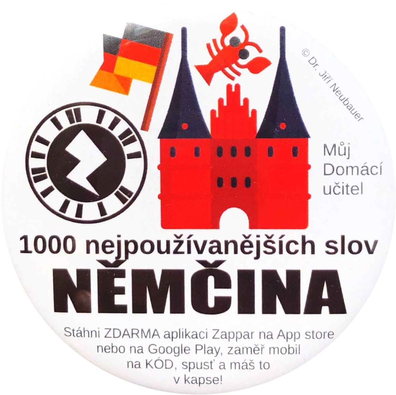 CHYTRÁ PLACKA - NĚMČINA 1000 NEJPOUŽÍVANĚJŠÍCH SLOV