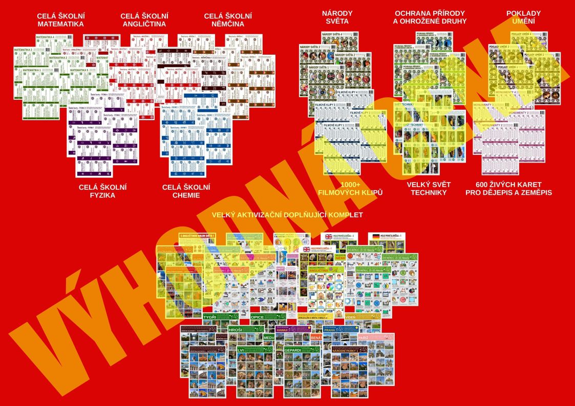 VŠECH 13 KOMPLETŮ + VELKÝ AKTIVIZAČNÍ KOMPLET s MULTILICENCÍ