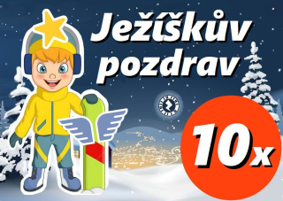 JEŽÍŠKŮV POZDRAV 10x - FIREMNÍ BALÍČEK (malý)